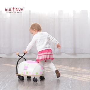 Оптовая продажа, детская деревянная машинка для верховой езды, игрушки для малышей, машинка-багги с ручкой - Product Image 6