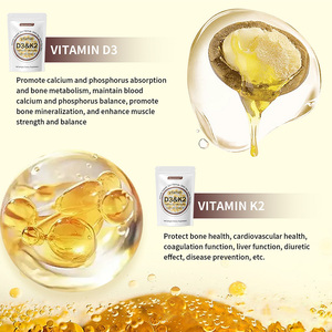 Vitamina D3 + K2 Softgels densità ossea capsule supporto integratore alimentare funzione muscolare sana integratore di forza ossea - Product Image 4