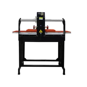 Área de impresión grande, máquina de transferencia de prensa de calor, digital, neumática, semiautomática, 60x80