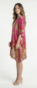 Robe longue ample en viscose Dashiki pour femmes africaines, tunique chauve-souris, poncho kimono, finition soyeuse, légère, respirante, style bohème - Product Image 2