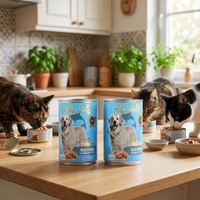 Aliments humides pour chats en conserve, saveurs variées, personnalisables, délicieux, de qualité OEM, pour animaux de compagnie