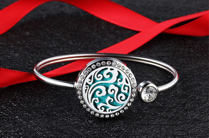 Fashion Aromatherapy Women Bracelet Butterfly Life of Tree Wholesale OEM Essential Oil Perfume Diffuser <b>Bangle</b> - Product Image 6