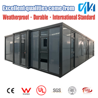 Maison conteneur préfabriquée mobile de haute qualité, extensible 20 pieds 40 pieds, villa préfabriquée 2, 4 ou 5 chambres, maisons préfabriquées