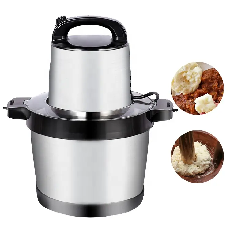 Máquina de cocina de 6L, mezclador de carne profesional, comercial, Ugali, picadora