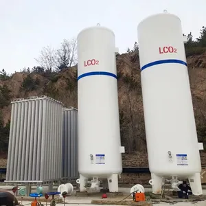 Tanque de almacenamiento de gas Co2 líquido criogénico grande de tipo vertical de 30m3 y 2.16Mpa para fábrica de procesos mecánicos