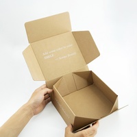 Petite boîte en carton marron pliable la plus vendue avec carton ondulé biodégradable taille personnalisée pour cadeau et artisanat