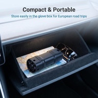Adaptateur de charge pour véhicule électrique GB/T vers Type 2 32A, Chine vers UE monophasé 250V 16-32A, pour véhicule électrique ADAPTATEUR