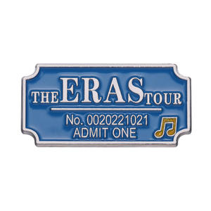 Era Tour Concert Badge Broche Imprimé Personnalisé Thème Fée Métal Artisanat Européen Américain Musique Record Pin pour Accessoire de Vêtements - Product Image 5