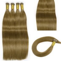 Extensiones de Cabello Humano 100% Natural, Doble Trama, Sin Procesar, Remy, con Punta de Queratina y Anillo Nano, al por Mayor
