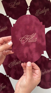 <span class=keywords><strong>Menú</strong></span> de Boda de Lujo en Terciopelo con Nombres de Invitados, <span class=keywords><strong>Menú</strong></span> Personalizado con Diseño de Acuarela, Tarjeta de Lugar con Borde Festoneado, Decoración Personalizada para Recepción de Boda - Product Image 2