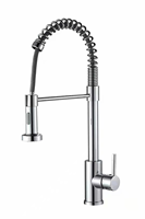 Robinet de cuisine à double poignée BoyI, design moderne, finition noire mate, montage sur plan, 1 trou, en acier inoxydable, avec cartouche céramique