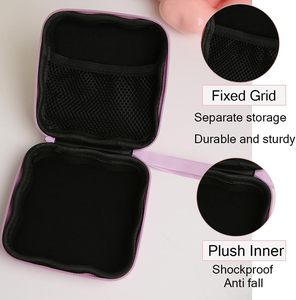 Étui de protection pour chargeur, boîte de rangement pour écouteurs, organisateur de câbles, boîte de rangement pour écouteurs sans fil, violet amour - Product Image 5