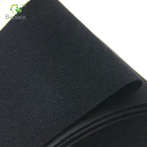 Black Soft Stretch Velvet tecido Soft Touch gancho e fita Loop para fraldas macias do bebê