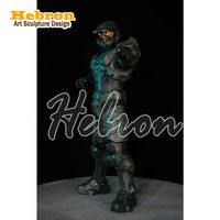 Kostum Cosplay Master Chief Resmi Asli Berkualitas Tinggi untuk Halloween, Termasuk Gaun, untuk Pria Dewasa