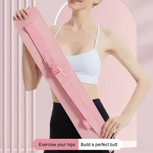 Fascia di resistenza del ponte di spinta dell'anca in Neoprene da <span class=keywords><strong>donna</strong></span> per allenamento Yoga con manubrio con supporto piatto per <span class=keywords><strong>cintura</strong></span> Fitness - Product Image 2