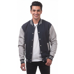2026 New Product <b>Slim</b> <b>Fit</b> Men Wool Varsity <b>Jacket</b> for Men 100% Wool CollegeBaseballjacket for men - Product Image 1
