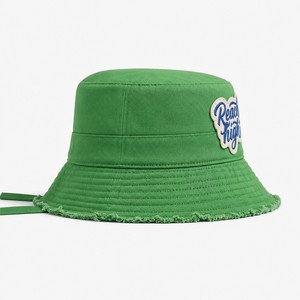 Sombrero de Pescador Personalizado OEM con Etiqueta Tejida, Ajustable, Unisex, para Adultos, de Algodón Twill, Protección Solar, Venta al Por Mayor - Product Image 3