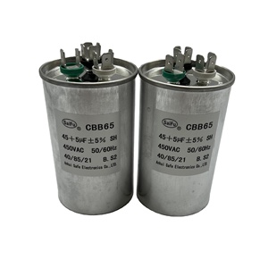 คอนเดนเสทแบบฟิล์ม450VAC CBB65 <span class=keywords><strong>60</strong></span> + 5 uF 45 + 5 UF 25 + 3 uF - Product Image 2
