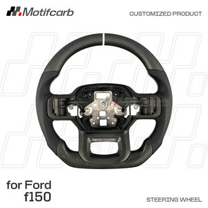 Volante de Fibra de Carbono Mate Personalizado para Ford F-150 Raptor Shelby R XL XLT 4x4 Tremor STX 2019-2025, Mejora del Interior - Product Image 2