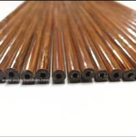 Flèches en bambou laminé pour tir à l'arc, 5 pièces de flèches en bambou courbées traitées, assemblées pour former des flèches en bambou laminé