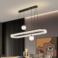 Lustre LED de luxe pour restaurant, villa, salle à manger, salon, lampe suspendue décorative
