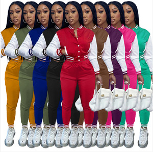 <strong>Coats</strong> Jackets Fall Clothing Two Piece Pant Women <strong>Winter</strong> <strong>Set</strong> Cropped Baseball Letterman Wholesale Blank Varsity Jacket <strong>Sets</strong> - Product Image 1