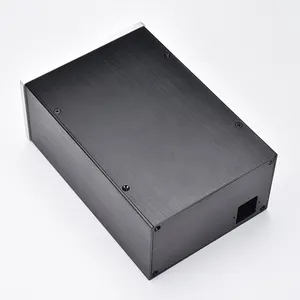 BRZHIFI Newest Audio Aluminum Amplifier Chassis Diy Custom Home Hifi Enclosure Black and Sliver Electronic Equipment Case