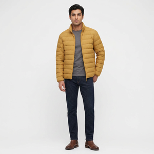 Chaqueta Acolchada Ligera y Resistente al Invierno, Personalizable OEM, Transpirable, con Cierre y Diseño Liso - Product Image 1