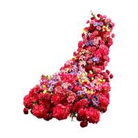 Backdrop Kupu-kupu Bunga Artifisial Magenta untuk Lamaran Pernikahan, Pesta Ulang Tahun, Dekorasi Jendela, Acara Luar Ruangan, dan Perlengkapan Dekorasi