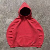 Bleu blanc rouge vert sweat à capuche coloré effet délavé effet Diessted sweat à capuche Vintage coupe ample sur la taille pull Street Wear