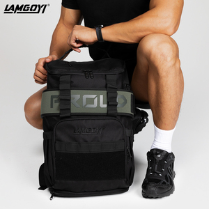 LAMGOYI Meal Prep <strong>Backpack</strong> <strong>Black</strong> 25l Iowas35l Hiking 40 Liter Sports Sport Tactical Custom Pak Velcro Patches <strong>Backpack</strong> - Product Image 5