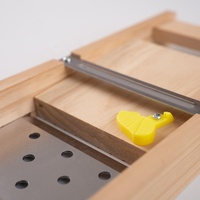 Mandoline à lame large réglable, écologique, en acier inoxydable, avec noyau en bois et plastique, professionnelle, manuelle, facile à utiliser