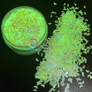 Phát sáng Polyester năm sao tim mặt trăng hình dạng phát sáng trong bóng tối long lanh cho móng tay Tumbler thủ công nhựa - Product Image 2