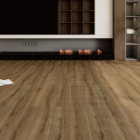 Lieferung 2025 Neues Design SPC-Bodenbelag Holzoptik Kunststoff SPC Vinylplanken PVC-Bodenbelag für Innenraumdekoration