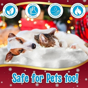 Artificial Snow Blanket 94 X 31 Inch Flame Retardant Faux Snow Mat for Christmas Tree Base Village Display <strong>Winter</strong> <strong>Decoration</strong> - Product Image 6