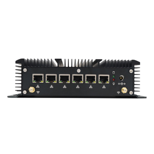 Routeur pare-feu <span class=keywords><strong>6</strong></span> ports LAN Mini PC Celeron 2955U 3865U Boîtier PC robuste RS232 RJ45 COM 4G/3G WiFi Prise en charge Pfsense AES-NI Win10 Pro - Product Image 1