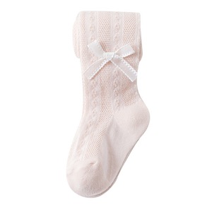 Direkt vom Hersteller: Mädchen-Lolita-Style Leggings, Sommer-Oberbekleidung, Strumpfhose aus dünnem Netzstoff, gekämmte Baumwolle mit Schleifendetail, atmungsaktiv - Product Image 5