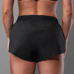 Pantaloncini da Palestra Neri per Donna con Logo Personalizzato, Fodera Integrata, Pannelli in <span class=keywords><strong>Micro</strong></span> Mesh, Cintura Ventilata, Abbigliamento Sportivo - Product Image 3