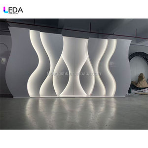 Nouvelle Conception 2026 – Support de Fond de Scène LED de Luxe pour Mariage, en Acrylique Blanc, pour Décoration de Scène et Événements Festifs - Product Image 4