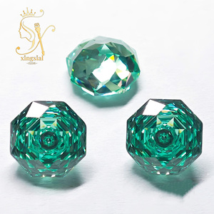 Vente en gros de pierres CZ 5A en vrac, zircone cubique synthétique de couleur Paraiba bleuâtre, forme octogonale rose millénaire, pierre précieuse artificielle en zircon - Product Image 1