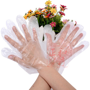 Disposable Pe Gloves Transparent Plastic 100 Pcs Per Bag For Household Cleaning Protection - Product Image 4