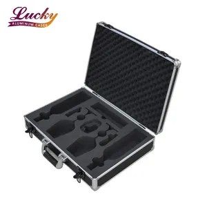 China OEM aluminum travel carrying case for wine glass storage