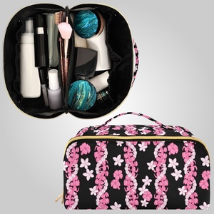 Productos de Tendencia 2024, Novedades, Bolsa Organizadora Personalizada con Diseño de Lei Rosa de Puakenikeni de Hawái, para Maquillaje, Artículos de Aseo y Cosméticos - Product Image 2