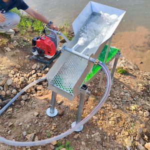 निर्माता सोने खनन पृथक्करण स्लाइस बॉक्स पोर्टेबल लुशीस बॉक्स पोर्टेबल सल्लुशीस इंजन पंप गोल्ड वॉशिंग मशीन - Product Image 2