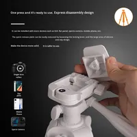 Support de téléphone en alliage d'aluminium, trépied pour projecteur mobile, support réglable pour la diffusion en direct, montage stable pour une utilisation en extérieur