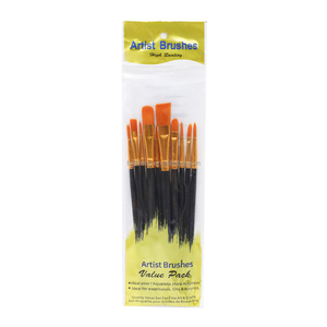 Artecho Pinceau pour la peinture artistique Manche en plastique Pinceau en <span class=keywords><strong>nylon</strong></span> pour la peinture acrylique/aquarelle/gouache/huile - Product Image 2
