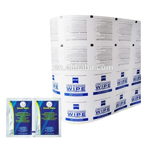 Rollo de papel de aluminio laminado al por mayor para toallitas de limpieza de lentes con alcohol - Product Image 1