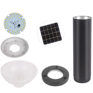 Solar Lawn <b>Light</b> Aluminum Body IP65 Waterproof Outdoor Garden <b>LED</b> Lighting Fixture Semi Flush Mount - Product Image 5