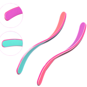 Fournisseur professionnel salon de beauté poignée ergonomique en forme incurvée <span class=keywords><strong>manucure</strong></span> française outil de soin des ongles <span class=keywords><strong>tampon</strong></span> de vernis bloc - Product Image 1