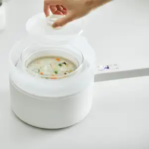 New Trend 2L Portable Electric Pot Smart Cooker Rice Noodle Hot Pot With Bamboo Steam Glass Stew Pot